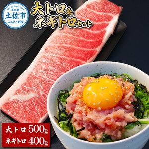 ふるさと納税 天然本鮪　大トロ500g、ネギトロ400g(200g×2P)　サイズ