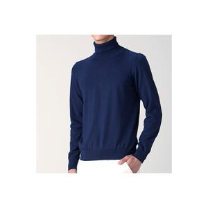 ふるさと納税 日本製 カシミヤ100% タートルネック ネイビー 2Lサイズ [2588] 大阪府泉大津市