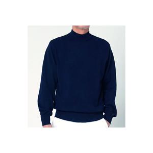 ふるさと納税 日本製 カシミヤ100% ハイネック ネイビー 2Lサイズ [2600] 大阪府泉大津市