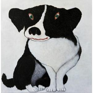 ふるさと納税 アーティストが『愛しいペットのポートレート』描きます 30号サイズ スクエア 910×910mm【アート 30号サイズ　油絵 横井.. 神奈川県小田原市