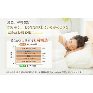 ふるさと納税 6層 敷布団 琵琶 シングルロン...の詳細画像4