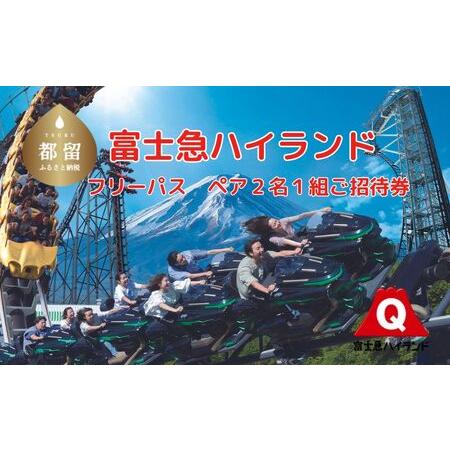 ふるさと納税 富士急ハイランド  フリーパスペアご招待券 山梨県都留市