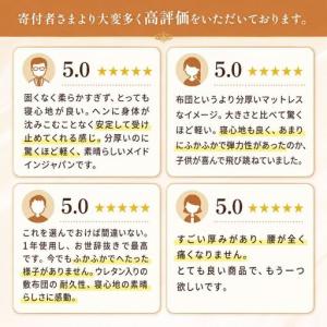 ふるさと納税 敷布団 琵琶 極厚13cm 備長...の詳細画像2