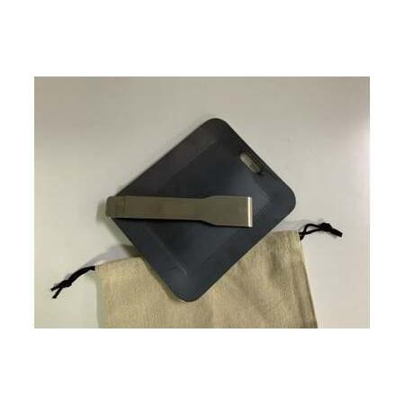 ふるさと納税 厚板鉄板 ソロキャン用（スクレーパー、巾着袋付き） F4N-0059 岐阜県中津川市