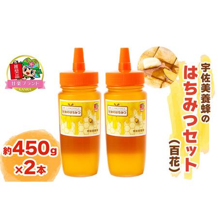 ふるさと納税 宇佐美養蜂のはちみつセット (百花) 450g×2本「KANRAブランド認定商品」｜国...
