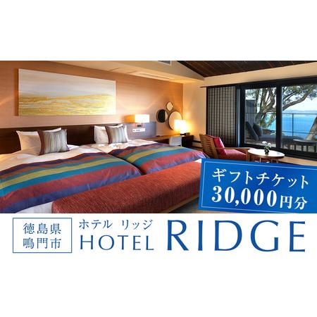 ふるさと納税 ギフトチケット3万円分（ホテルリッジ） 徳島県 鳴門市 ホテル 高級宿 旅行 ギフト券...