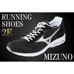 ふるさと納税 AO12　ミズノランニングシューズ【ブラック×メタルシルバー2E】　【 ジョギング ランニング マラソン シューズ 靴 ミズノ miz.. 兵庫県宍粟市