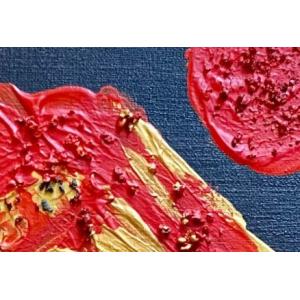 ふるさと納税 富士山溶岩パワーアート「黄金色赤...の詳細画像1