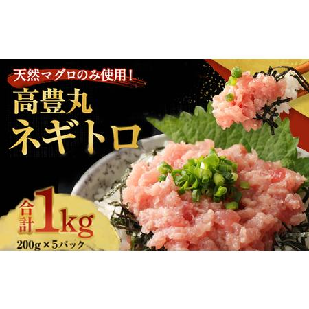 ふるさと納税 ネギトロ 1kg (200g×5パック) 天然まぐろ まぐろ たたき 訳あり 大容量ね...