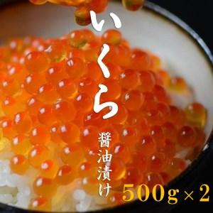 ふるさと納税 三陸産 いくら醤油漬け 3特 500g×2（1kg） 岩手県普代村