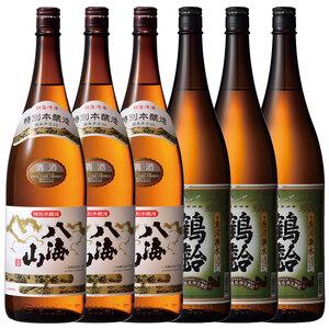 ふるさと納税 日本酒 八海山 特別本醸造・鶴齢 本醸造 1800ml×6本セット 新潟県南魚沼市