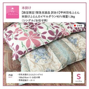ふるさと納税 【甲州羽毛ふとん】訳あり本掛け布...の詳細画像4