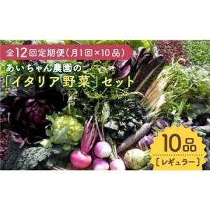 ふるさと納税 【10品×12回定期便】あいちゃん農園の「イタリア野菜」セット（レギュラー）野菜 やさい サラダ キャベツ ブロッコリー .. 佐賀県吉野ヶ里町｜furunavi