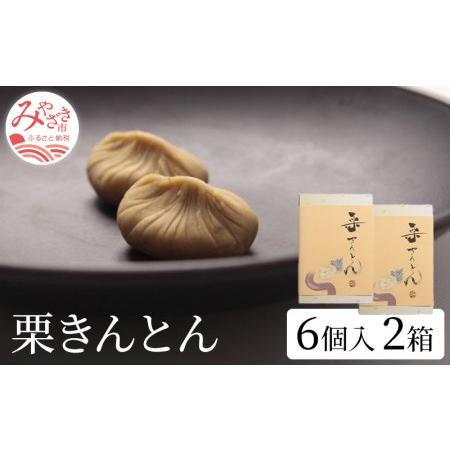 ふるさと納税 栗きんとん6個入り×2箱セット 栗きんとん 2箱 12個 栗 きんとん 栗餡 栗あん ...