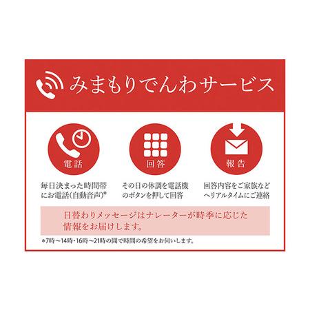 ふるさと納税 みまもりでんわサービス（固定電話コース）（3ヵ月） 長野県山ノ内町
