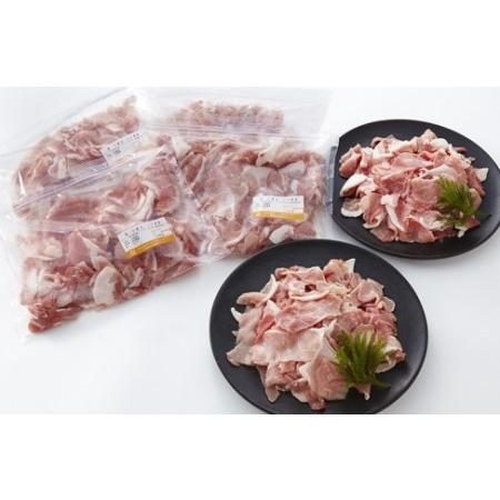 ふるさと納税 S164【小分け】いち美豚 小間切れ肉3kg（500g×6パック） 茨城県境町