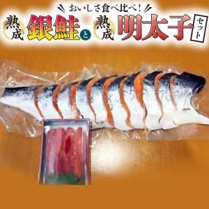 ふるさと納税 銀鮭半身 明太子（250g） セット 熟成 サケ めんたいこ 鮭 シャケ 新鮮 海鮮セ...