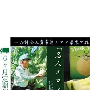 ふるさと納税 【6ヶ月定期便】数量限定！『クラウンメロン ”名人メロン” 1玉 』 メロン 人気 厳選 ギフト 贈り物 デザート グルメ フルーツ 果.. 静岡県袋井市