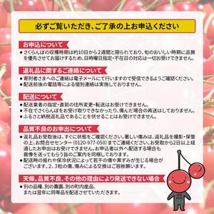 ふるさと納税 先行受付 さくらんぼ 南陽 80...の詳細画像2