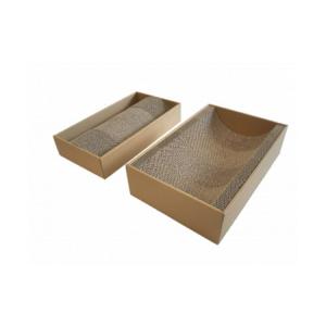 ふるさと納税 5012 楕円型・お椀型　猫のつめとぎ4連タイプ　2種類セット