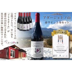 ふるさと納税 10-9.「アダージョ上ノ山」赤ワイン5本
