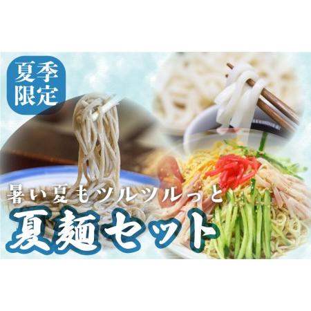 ふるさと納税 【夏季限定 4〜9月発送】夏麺セット 12食 冷やし中華 生うどん 生そば 老田屋 夏...