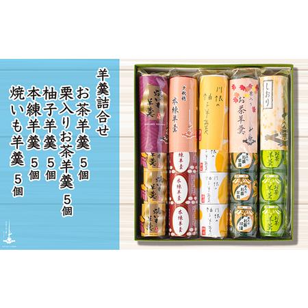 ふるさと納税 羊羹5個袋入り×5種　箱入り 和菓子 スイーツ ようかん  静岡県島田市