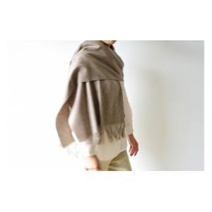 ふるさと納税 Made in Japanカシミヤストール50cm幅（ベージュ）カシミヤ100% RF98-NT 茨城県守谷市