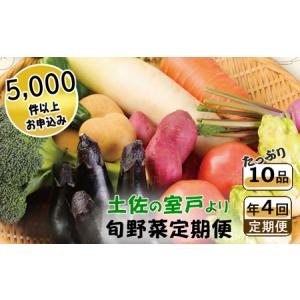 ふるさと納税 【4回お届け定期便】春夏秋冬 野菜 定期便 rk015 高知県室戸市
