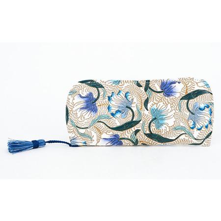 ふるさと納税 【文庫屋大関】メガネケース　ノースガーデン＜ターコイズ＞【皮革工芸品】 ファッション小...