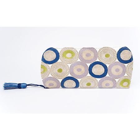 ふるさと納税 メガネケース 笠菊 水明 文庫屋大関 メガネ ケース メガネ入れ 大人 かわいい 本革...