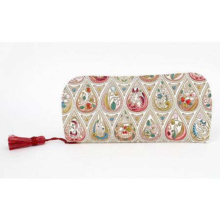 ふるさと納税 【文庫屋大関】メガネケース　花と猫＜ローズ＞【皮革工芸品】 ファッション小物 民芸品 ...