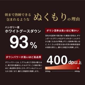 ふるさと納税 羽毛2枚合わせふとん( クイーン...の詳細画像2