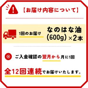 ふるさと納税 【定期便12ケ月】<愛知県産菜種...の詳細画像2