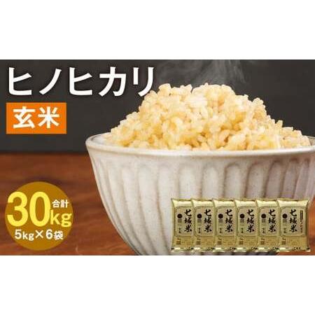 ふるさと納税 熊本県菊池産 ヒノヒカリ 5kg×6袋 計30kg 玄米 令和4年産 熊本県菊池市 米...