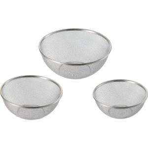 ふるさと納税 AMG-0420 enzo ステンレスざる3点セット 新潟県燕市