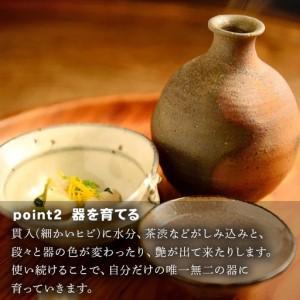 ふるさと納税 唐津焼 飯碗 黒唐津 中野政之作...の詳細画像3