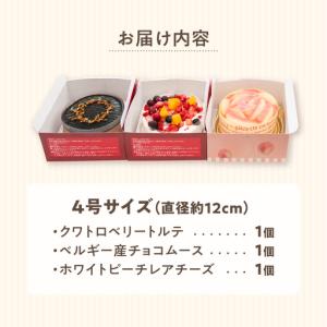 ふるさと納税 ホールケーキ 3種 フルーツ / チョコムース レアチーズ
