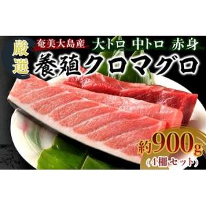 ふるさと納税 奄美大島産養殖クロマグロ（4柵セット）【マグロ まぐろ 黒マグロ クロマグロ 養殖マグロ 冷凍マグロ マグロ刺身 マグロ中トロ.. 鹿児島県瀬戸内町