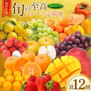 ふるさと納税 南国宮崎 旬の《至高》フルーツ定期便 12か月コース 【G25-25】 宮崎県新富町