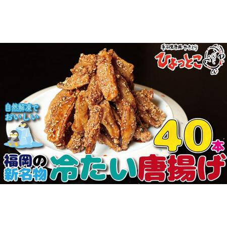 ふるさと納税 居酒屋ひょっとこ　福岡の新名物「冷たい唐揚げ」冷やし手羽４０本　063-004 福岡県...
