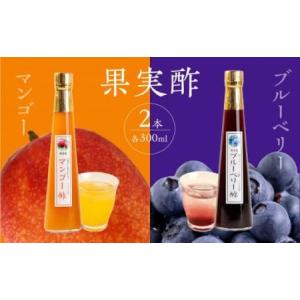 ふるさと納税 果物酢（マンゴー・ブルーベリー）セット【牛乳やソーダ割・ヨーグルトにかけて】　001-035 福岡県八女市
