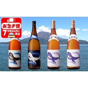 ふるさと納税 D4-25103／大海酒造くじらシリーズ　1800ml　4本セット 鹿児島県垂水市