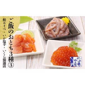 ふるさと納税 〈佐藤水産〉ご飯のおとも3種(3)鮭ルイベ...