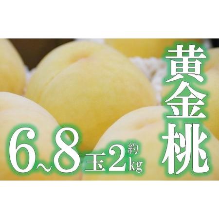 ふるさと納税 JAフルーツ山梨 甲州市産黄金桃 6〜8玉【80】【2026年発送】B-103 桃 フ...