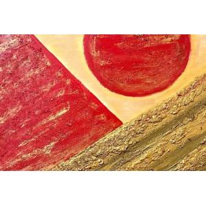 ふるさと納税 富士山溶岩パワーアート「黄金砂漠...の詳細画像1