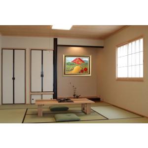 ふるさと納税 富士山溶岩パワーアート「赤富士と...の詳細画像3