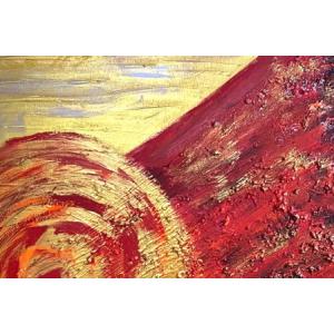 ふるさと納税 富士山溶岩パワーアート「北麓の赤...の詳細画像1