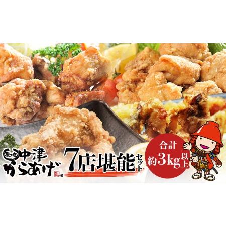 ふるさと納税 中津からあげ7店堪能セット 家庭調理 味付生肉 中津からあげ 唐揚げ からあげ から揚...