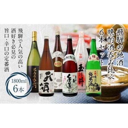 ふるさと納税 飛騨高山の晩酌酒呑み比べ 6本セット 6種 1800ml×6本 特別本醸造 特別限定純...